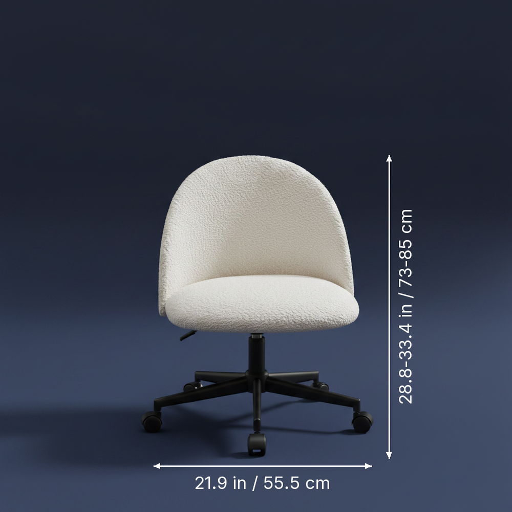Nube - Boucle Task Chair dimension drawing