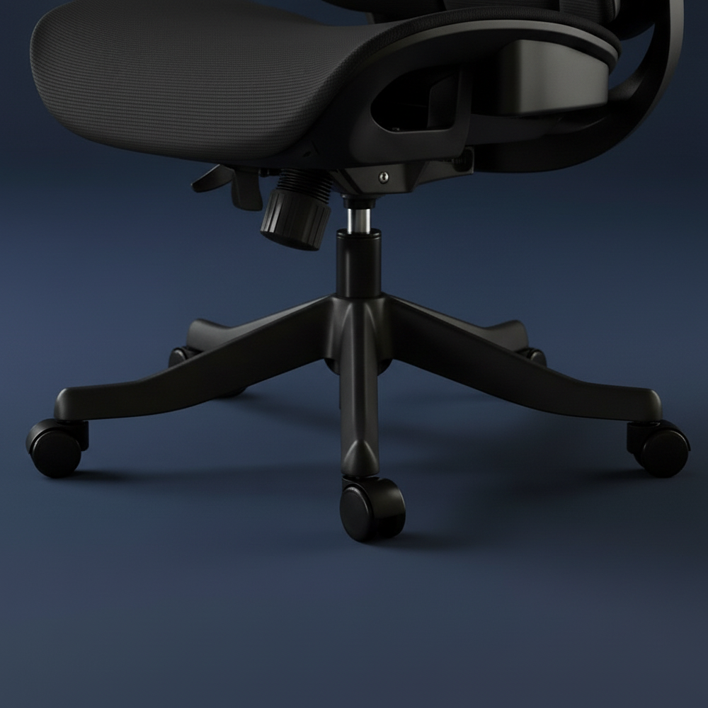 Papilio - Ergonomic Chair, black base close up detail