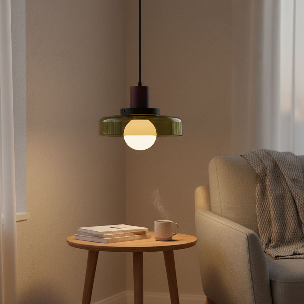 Pastille in Olive, in a workspace