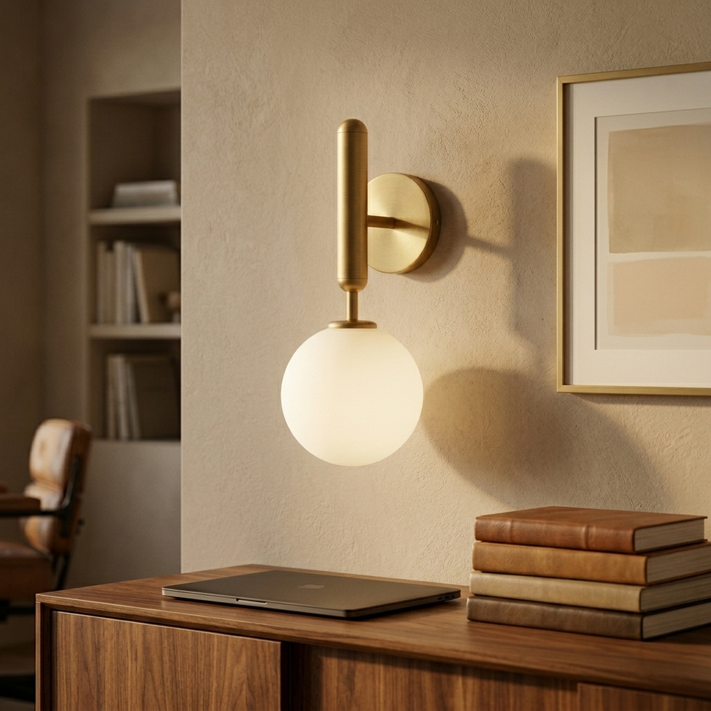Pearl in Gold, in a workspace