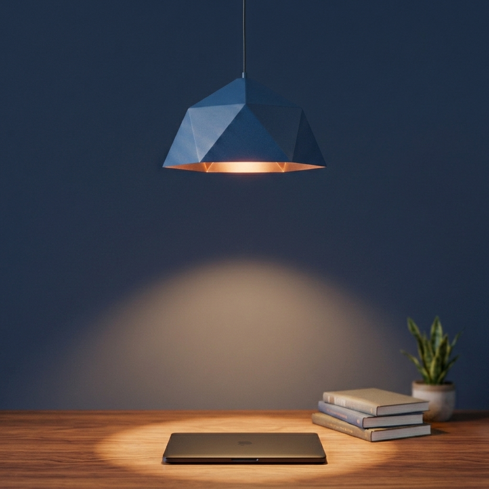 Polygon in Blue, in a workspace