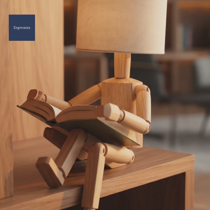 Wood Desk Lamp - Ergovanta product video 02