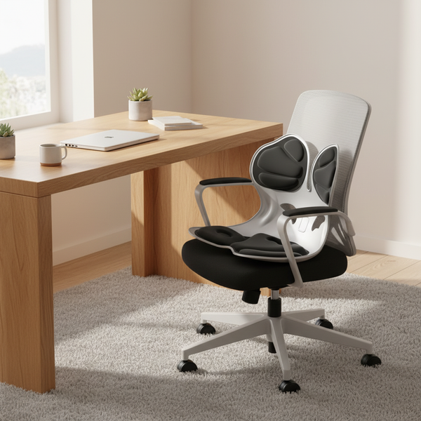 Pulvinar - Posture Support Chair Cushion, black in a workspace