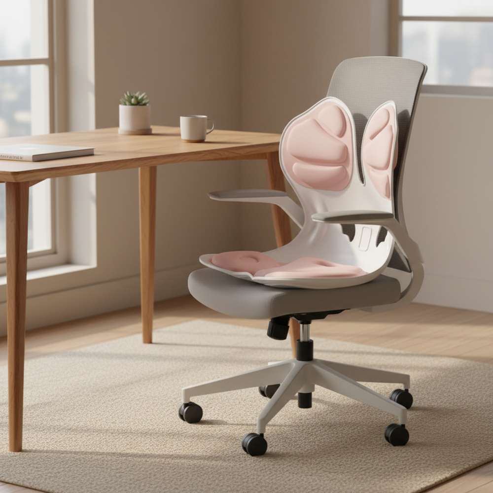 Pulvinar in Blush, in a workspace