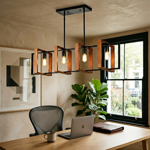 Quartet - 4-Light Rectangular Pendant Chandelier - Statement Lighting