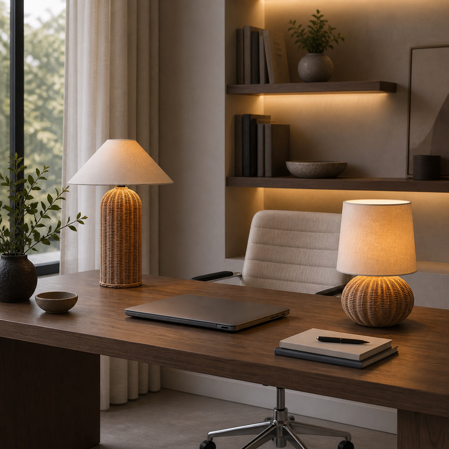 Rattan, Soft glow, ready to go