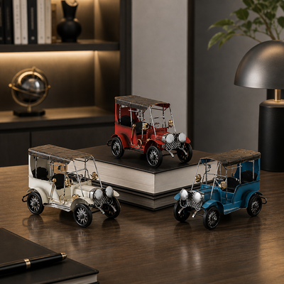 Roadster - Retro Iron Classic Car Model - Vintage Desktop Decor