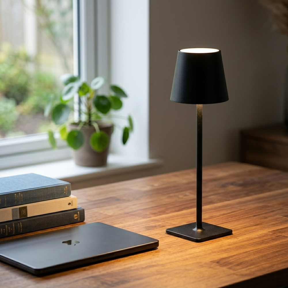 Sentinel in Black, in a workspace