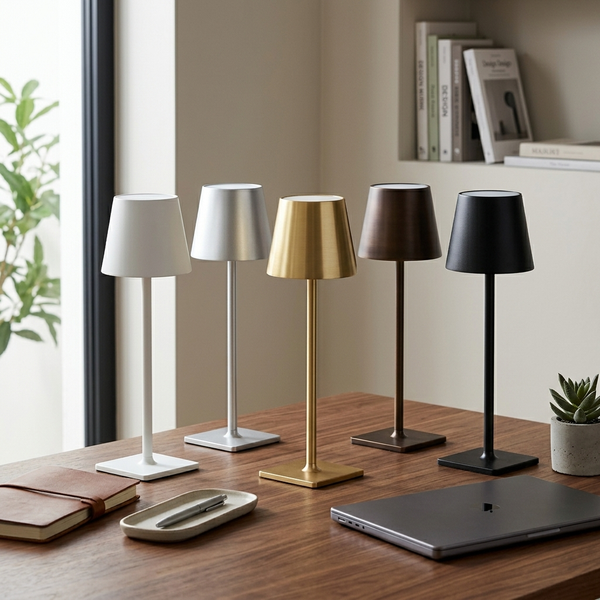 Tall Cordless Touch-Dim Lamp