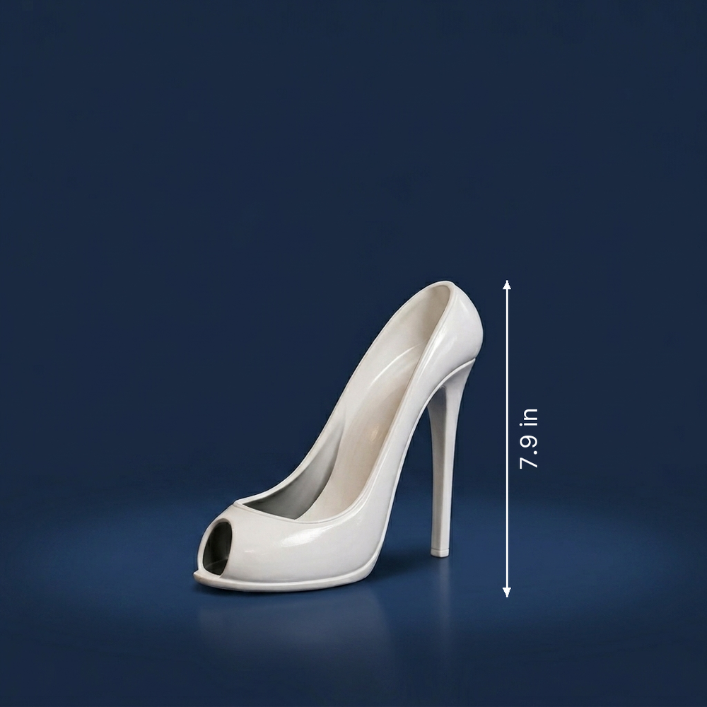 Stiletto - High Heel Wine Bottle Stand - Modern Bar Decor dimension drawing