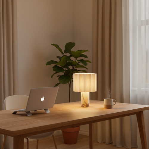 Stria - Rechargeable Marble Table Lamp