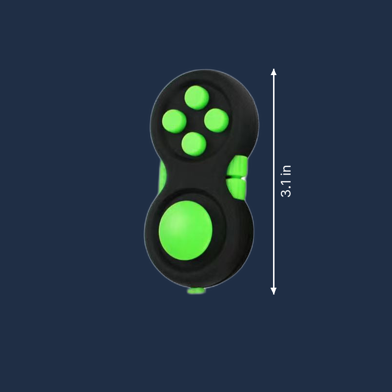 Tactile - Multifunctional Fidget Stress Relief Pad - Compact Desk Focus Tool dimension drawing