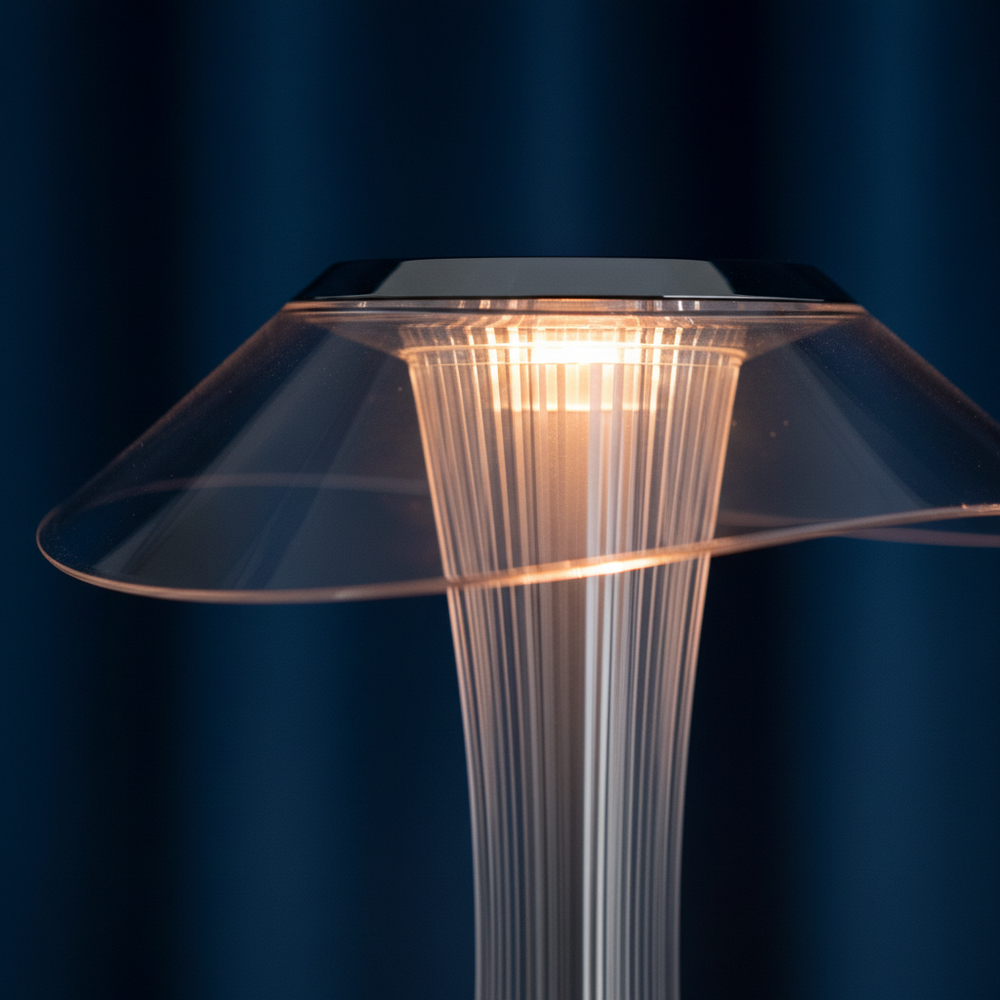 Tactus - Rechargeable Touch Lamp, gold close up detail