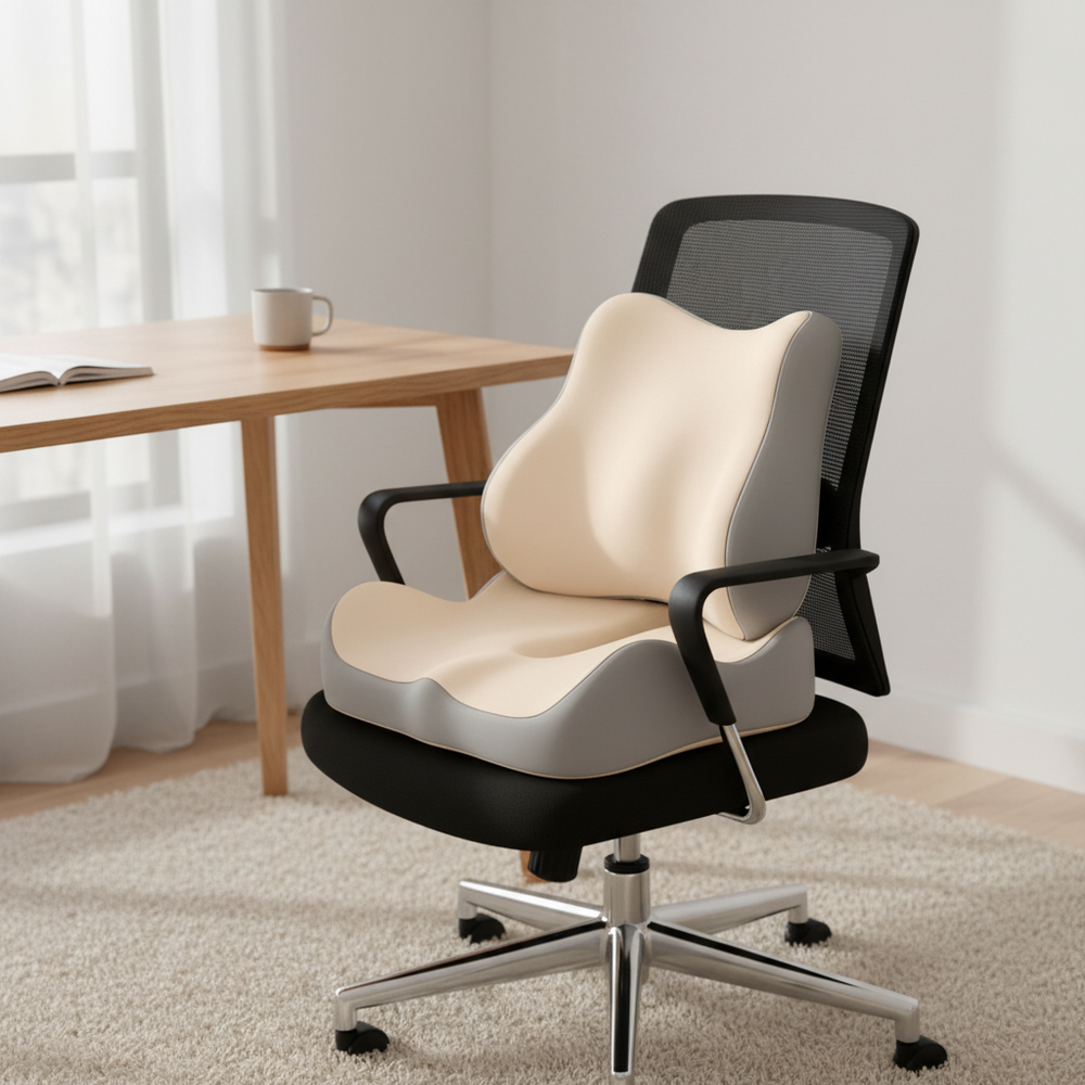 Tandem in Warm Beige, in a workspace