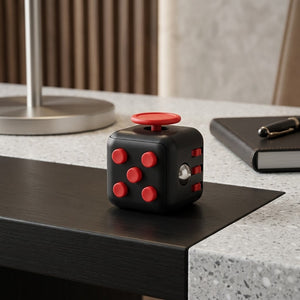 Tessera - Fidget Toy Dice - Desktop Stress Relief Cube in red