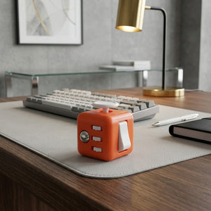 Tessera - Fidget Toy Dice - Desktop Stress Relief Cube in orange