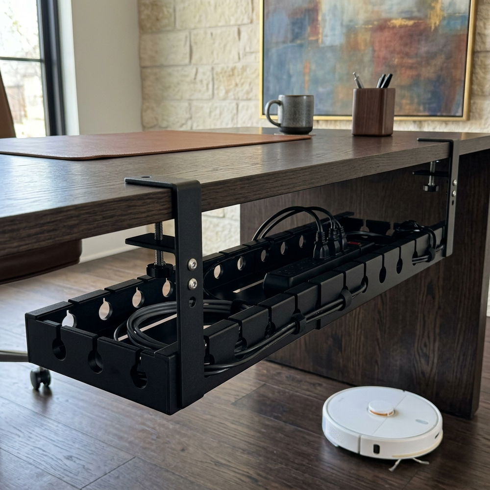 Trough in Black, in a workspace