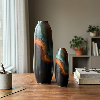 Vessel - Minimalist Ceramic Vase - Nordic-Inspired Desktop Décor