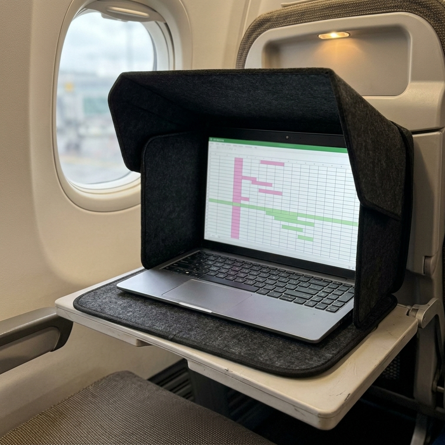Visor, Three-sided screen shade