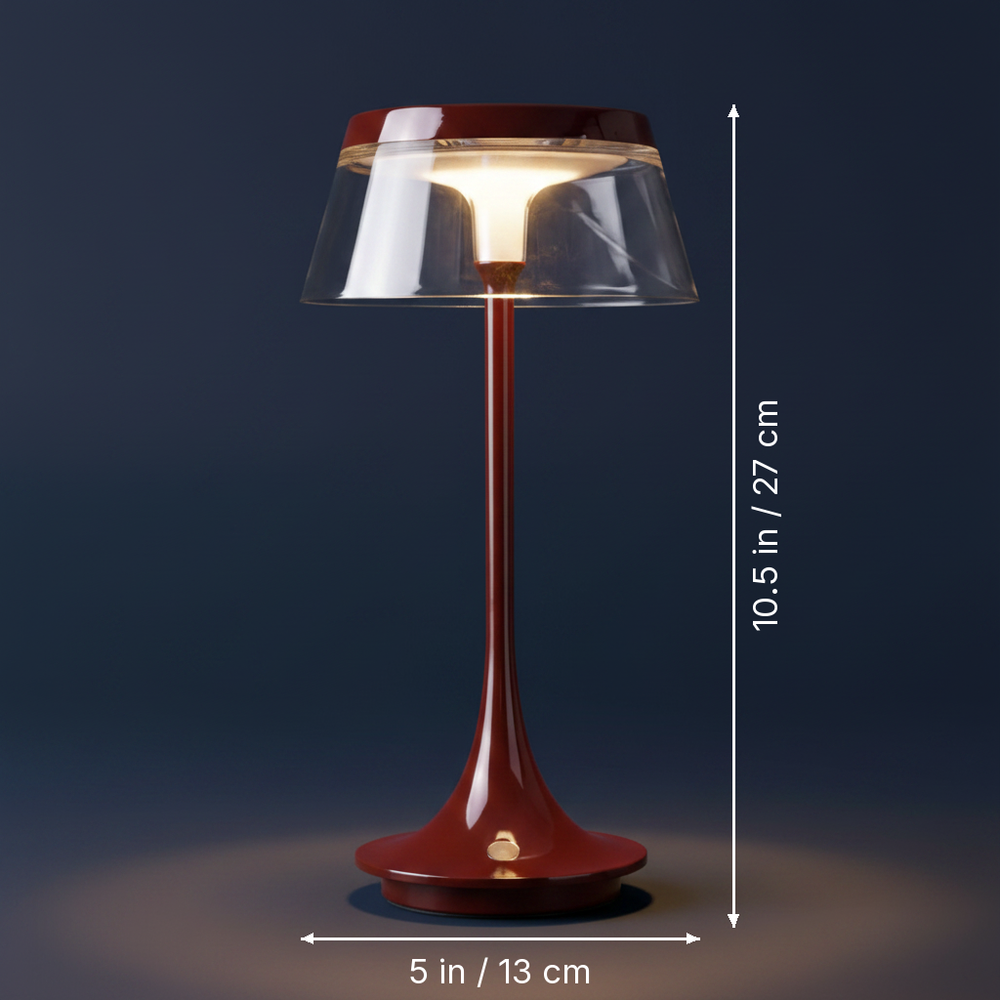 Vitrine - Rechargeable Desk Lamp dimension drawing