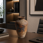 Wabi-Sabi Ceramic Vase - Rustic Sculptural Vase