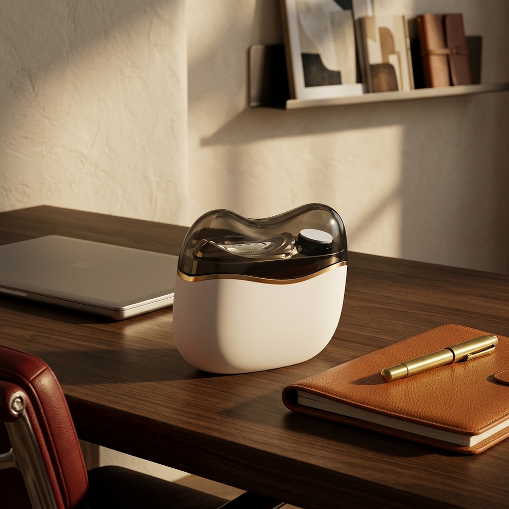 Whittle in White, in a workspace